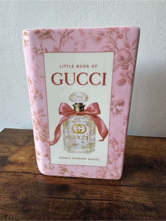 Unbranded Other - Luxury Designer Home Decor Flower Vase Ceramic Book Style Pink Lux Perfume NWT